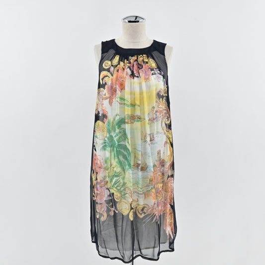 Anthropologie Varese Silk Dress Size 2 Floral Lined Sleeveless Moulinette Soeurs