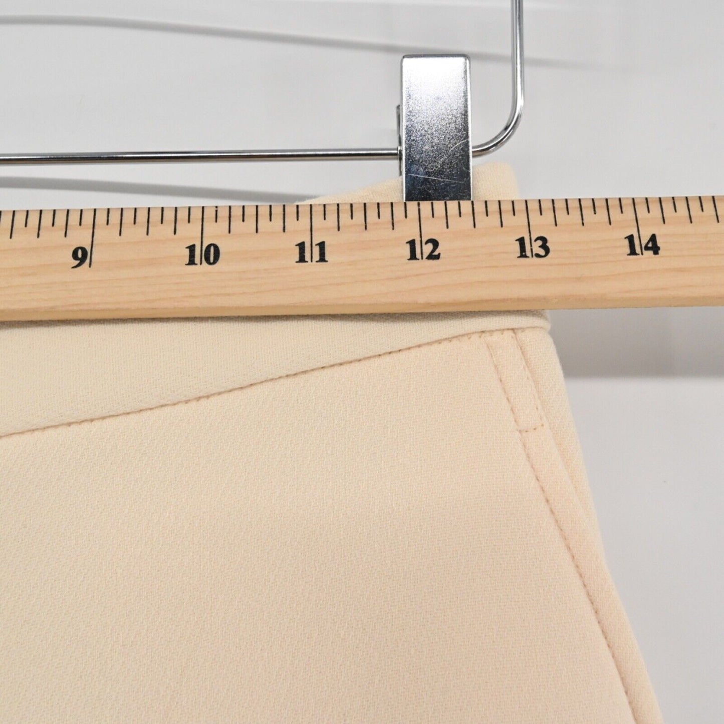 ZARA Pants Womens Sz XS Ivory High Rise Straight Leg Minimalist Dress Career NEW