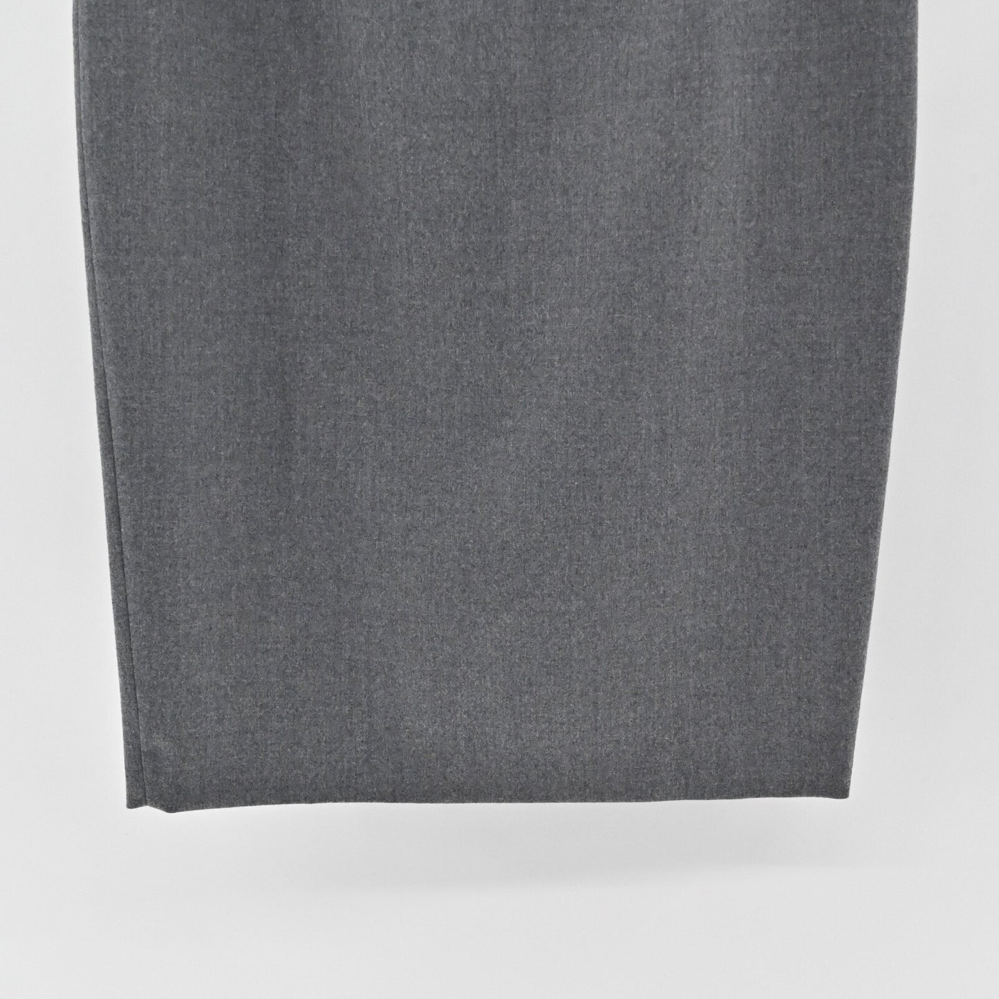 LES COPAINS Gray Wool Skirt Size 46 Knee Length Pencil Minimalist Career Luxury