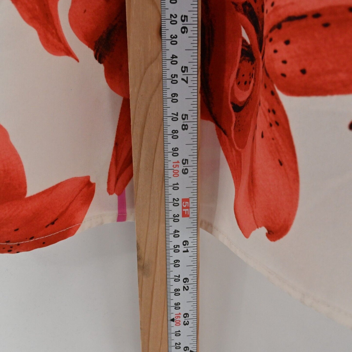 THE SANG Dress Sz S Sleeveless Maxi Red Pink White Floral Tiered Tie Waist Beach