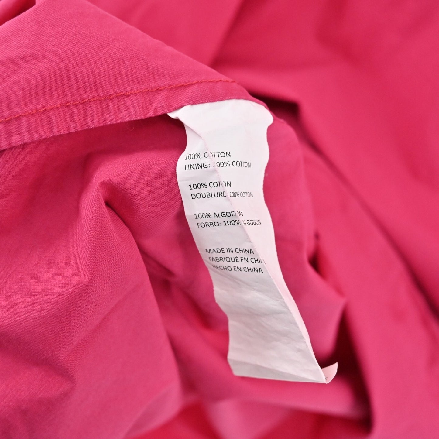 PETER SOM Pink Color Block Dress Size 10 Three Tier Sleeveless Tie Shoulder Midi