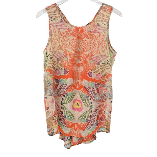 LA FEE MARABOUTEE Top Womens Size 40 Multicolor Printed Sleeveless Tank Blouse