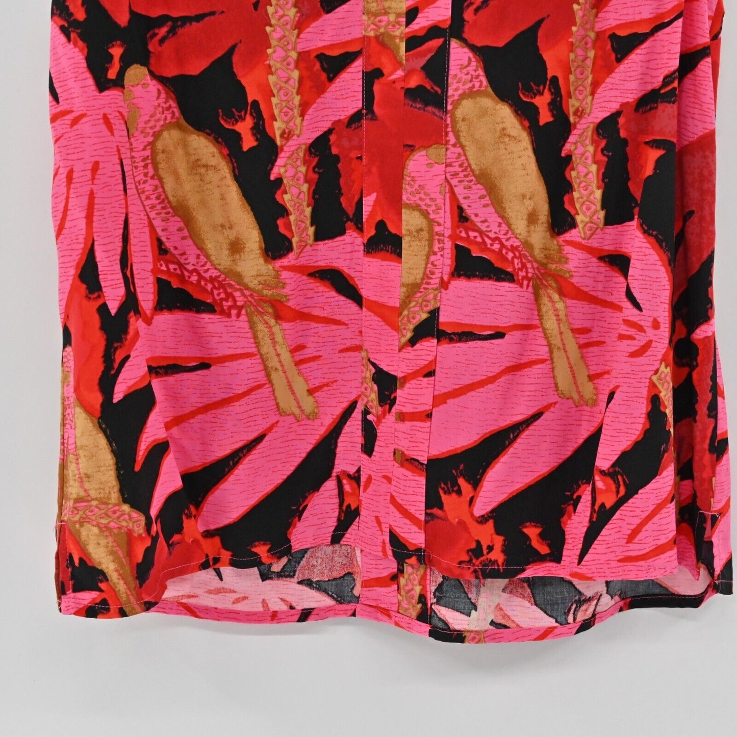 J CREW Top Womens Sz S Bruna Tie Shoulder Antigua Leaves Print VNeck Sleeveless
