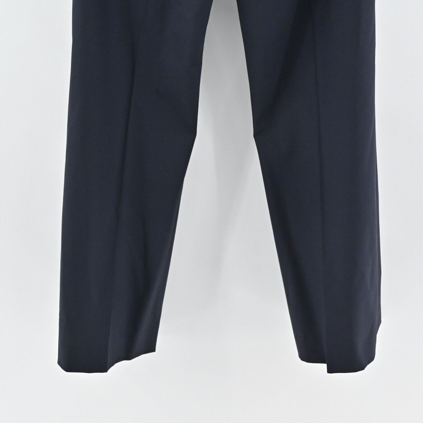 ELIE TAHARI Pants Womens Sz 6 Navy Blue Wool Blend Low Rise Straight Leg Trouser