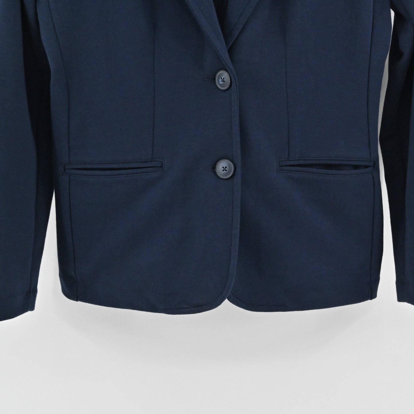 Miller Wendt Womens Navy Blue Sloane Blazer Size S Star Patch Button Jacket NEW