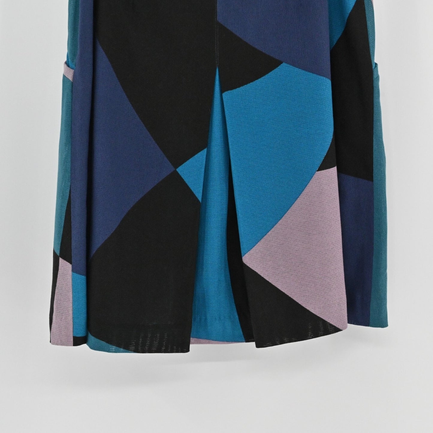 PIAZZA SEMPIONE Womens Skirt IT 40 US 4 Color Block Cotton Lined Italy Designer