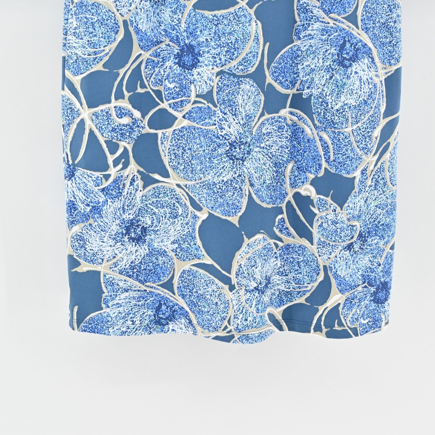 J MCLAUGHLIN Carly Dress Size XS Catalina Cloth Stretch Blue Floral Print