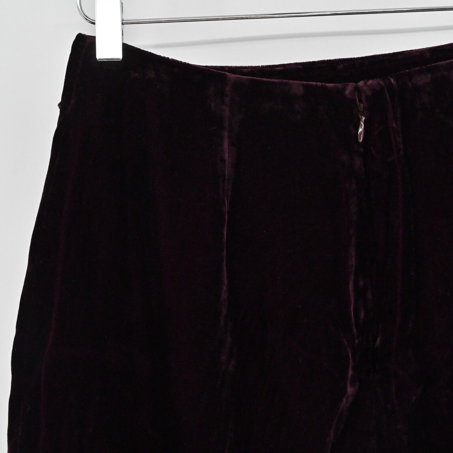 LOVERS FRIENDS Skirt Womens Size M Lisa Velvet Maroon Ruffle Holiday Party NEW