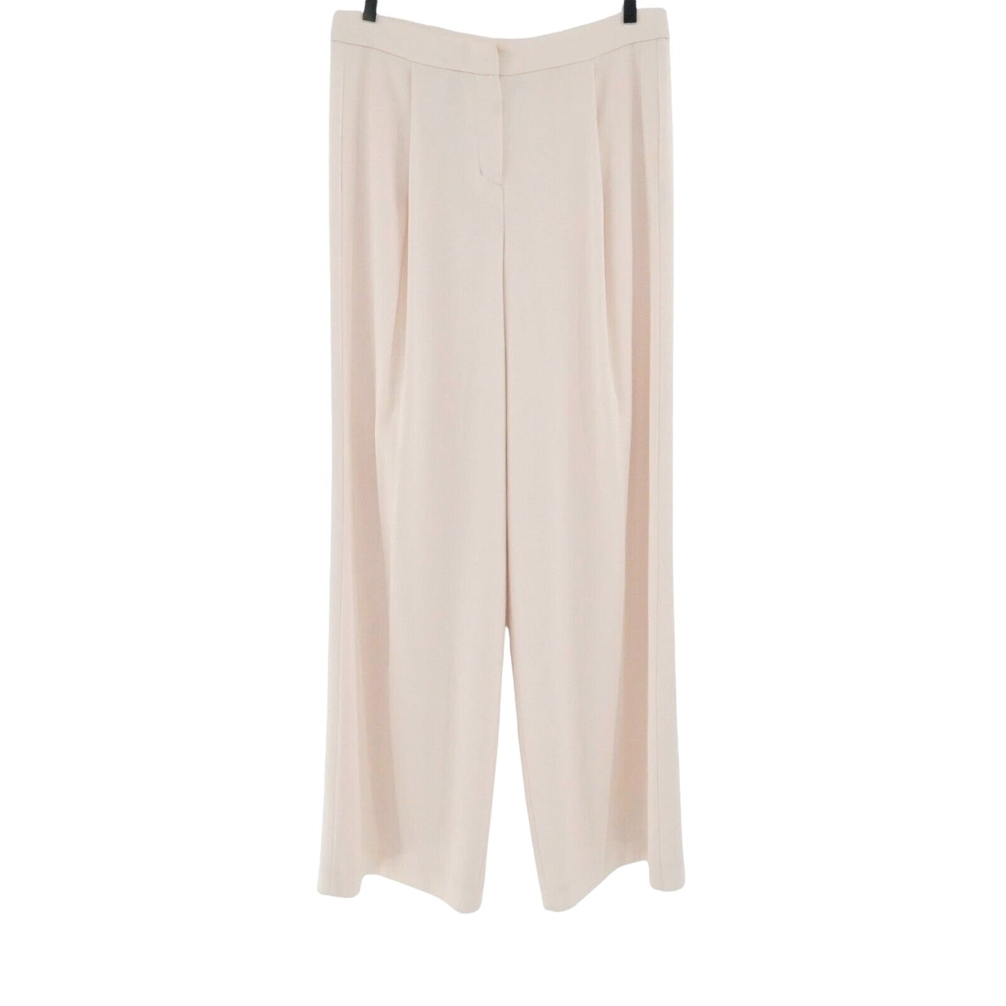 DKNY Pants Womens Size 10 Wide Leg Pleat Font Blush Pink Trouser High Waisted