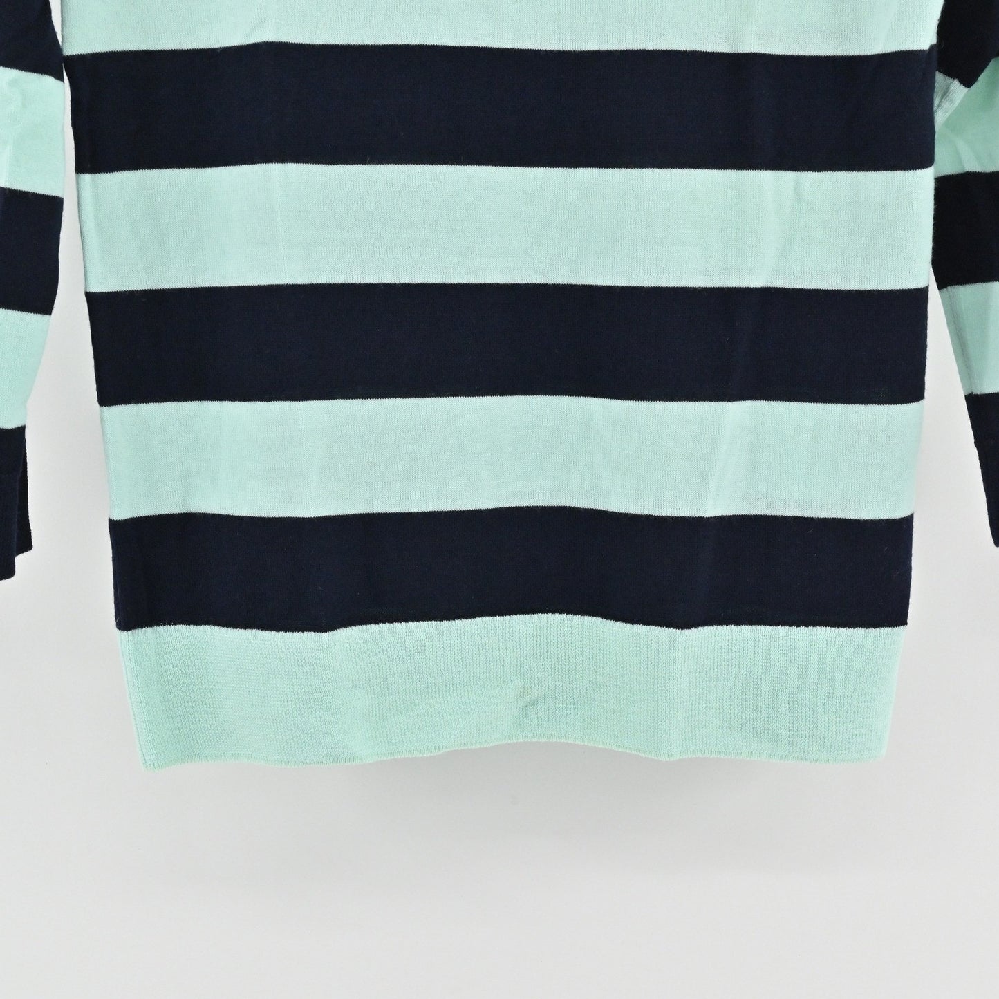 J Crew Womens Tippi Tie Neck Sweater Size M Merino Wool Striped Cozy Preppy Chic