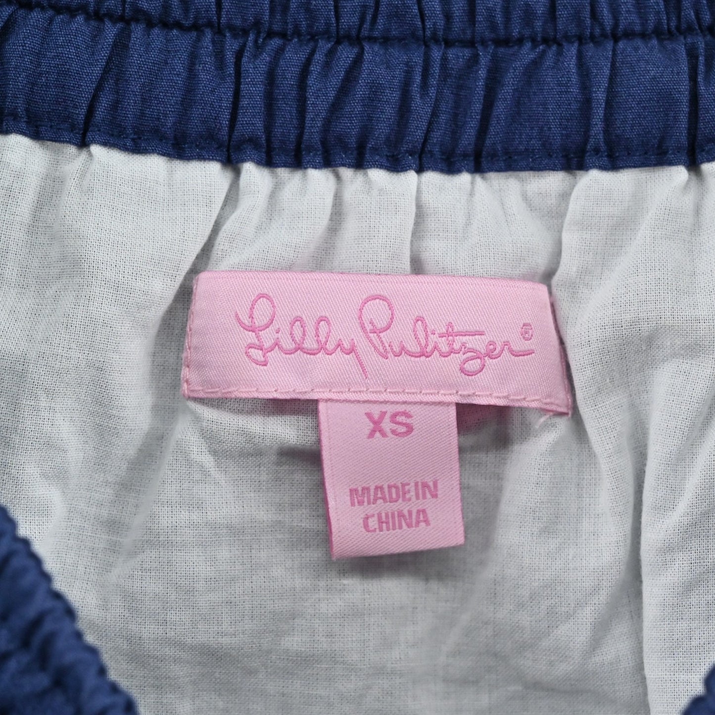 Lilly Pulitzer Navy Sullivan You're Flagged Nautical Shift Dress Size XS Coastal