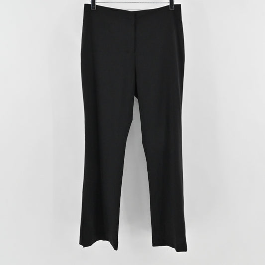 MM LaFleur Womens Wool Trouser Pants Size 4 Black Flare Office Workwear Career