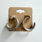 Silver hoop earrings