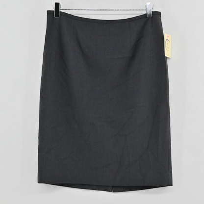 Lynn's Closet Boutique charcoal gray tailored skirt from a Calvin Klein two-piece suit set