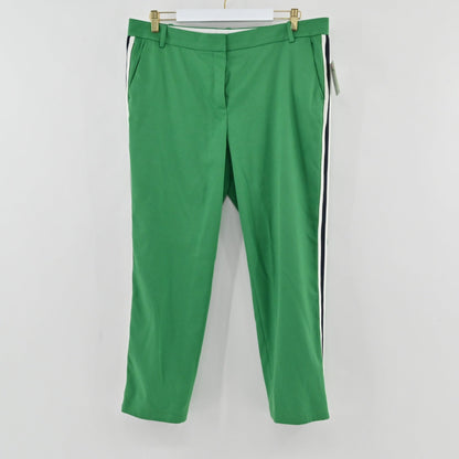 Lynn's Closet Boutique Tory Burch Sport green trousers with side stripe detail and tailored waistband