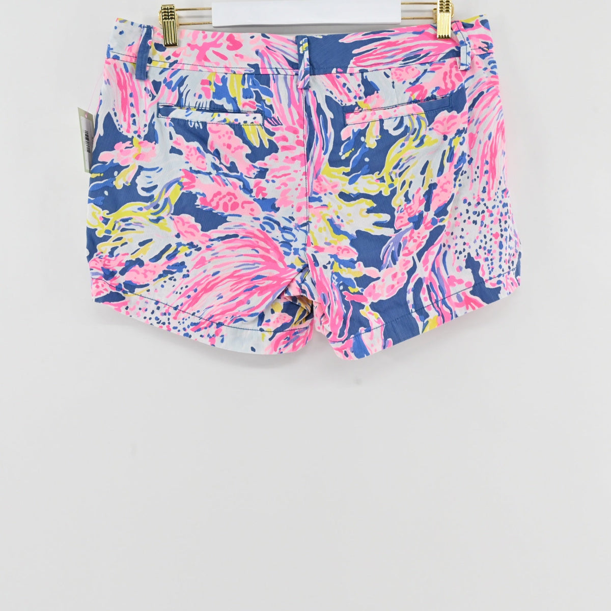 Lynn's Closet Boutique Lilly Pulitzer Callahan shorts in Let's Cha Cha floral print with pink, yellow, and blue.