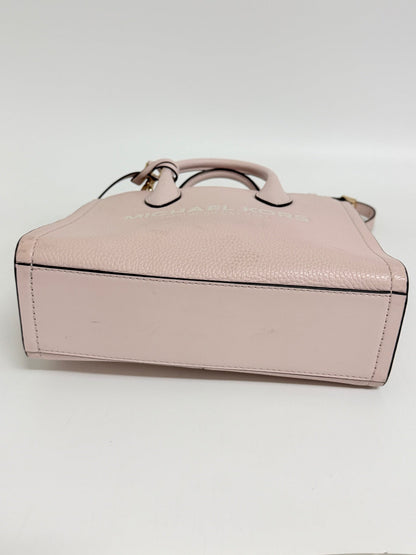 Lynn's Closet Boutique Michael Kors Mirella small blush pebbled leather tote bag base view