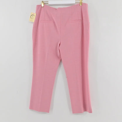 Lynn's Closet Boutique Veronica Beard Kean high-rise tailored trousers in soft pink with back welt pockets.