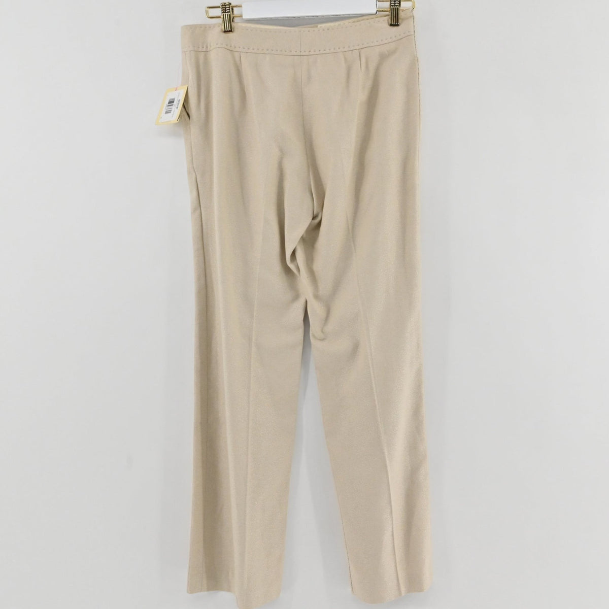 Lynn's Closet Boutique vintage Valentino Roma ivory straight-leg trousers with a classic waistband and clean finish.