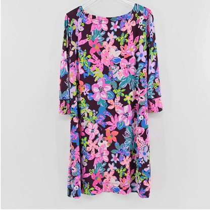 Lynn's Closet Boutique Lilly Pulitzer Sophie shift dress in Cherry Ganache Bohemian Garden floral print