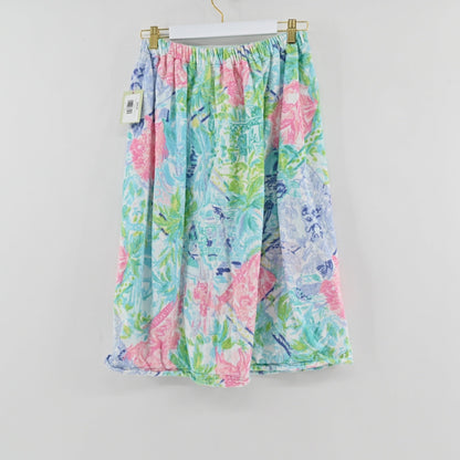 Lynn's Closet Boutique Lilly Pulitzer terry cloth spa towel wrap in a vibrant multi-color tropical floral print.